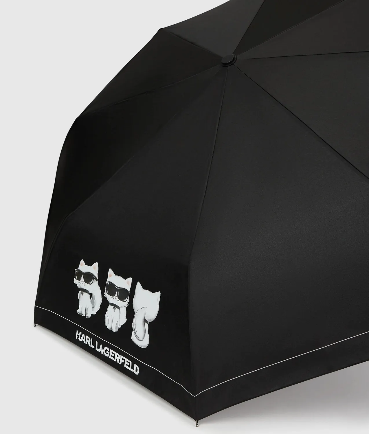Karl Lagerfeld Ikon Choupette Schirm Stahl klein