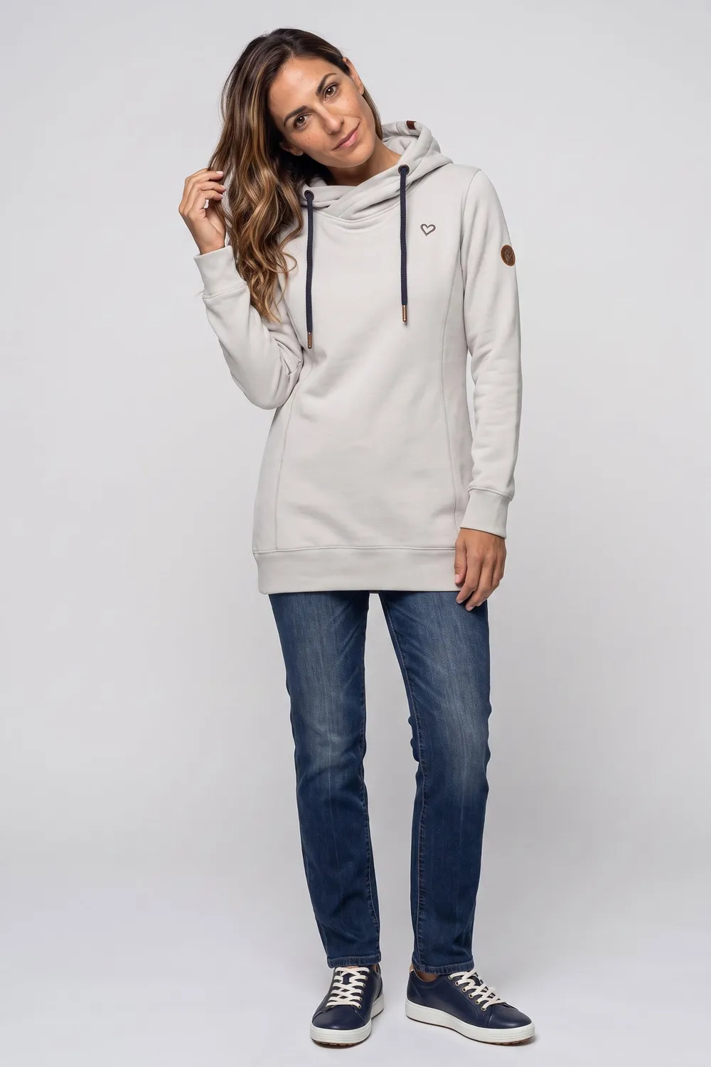 Alife & Kickin AlvaAK A Hoodie grau Kapuze Damen