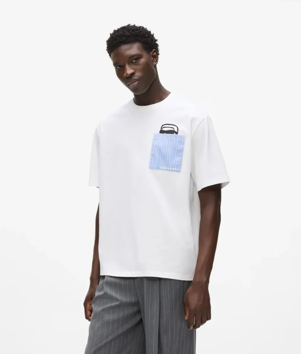 Karl Lagerfeld Ikon Peeking Pocket T-Shirt Tasche Roomy