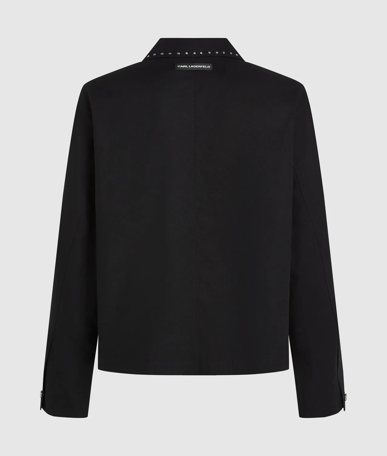 Karl Lagerfeld Karl DNA Jacke Nieten Herren Silber-Zip