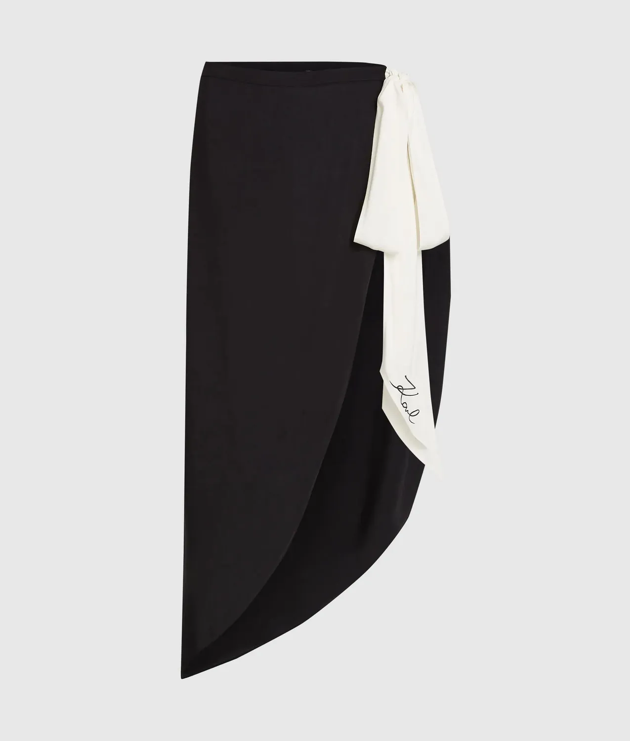 Karl Lagerfeld Signature Bow Pareo asymmetrisch