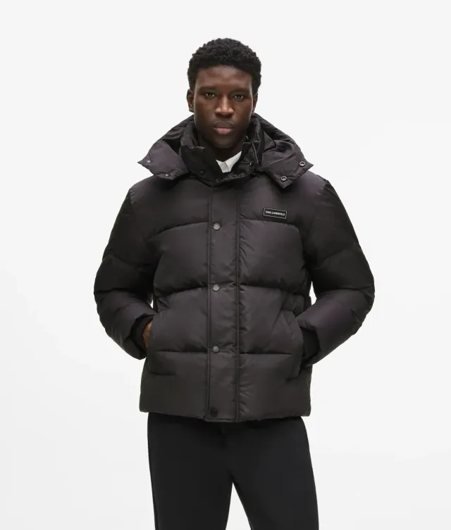 Karl Lagerfeld Short Hooded Puffer Jacke Herren Stepp