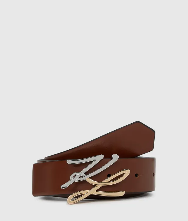Karl Lagerfeld K/Autograph Wendegürtel Leder Wende