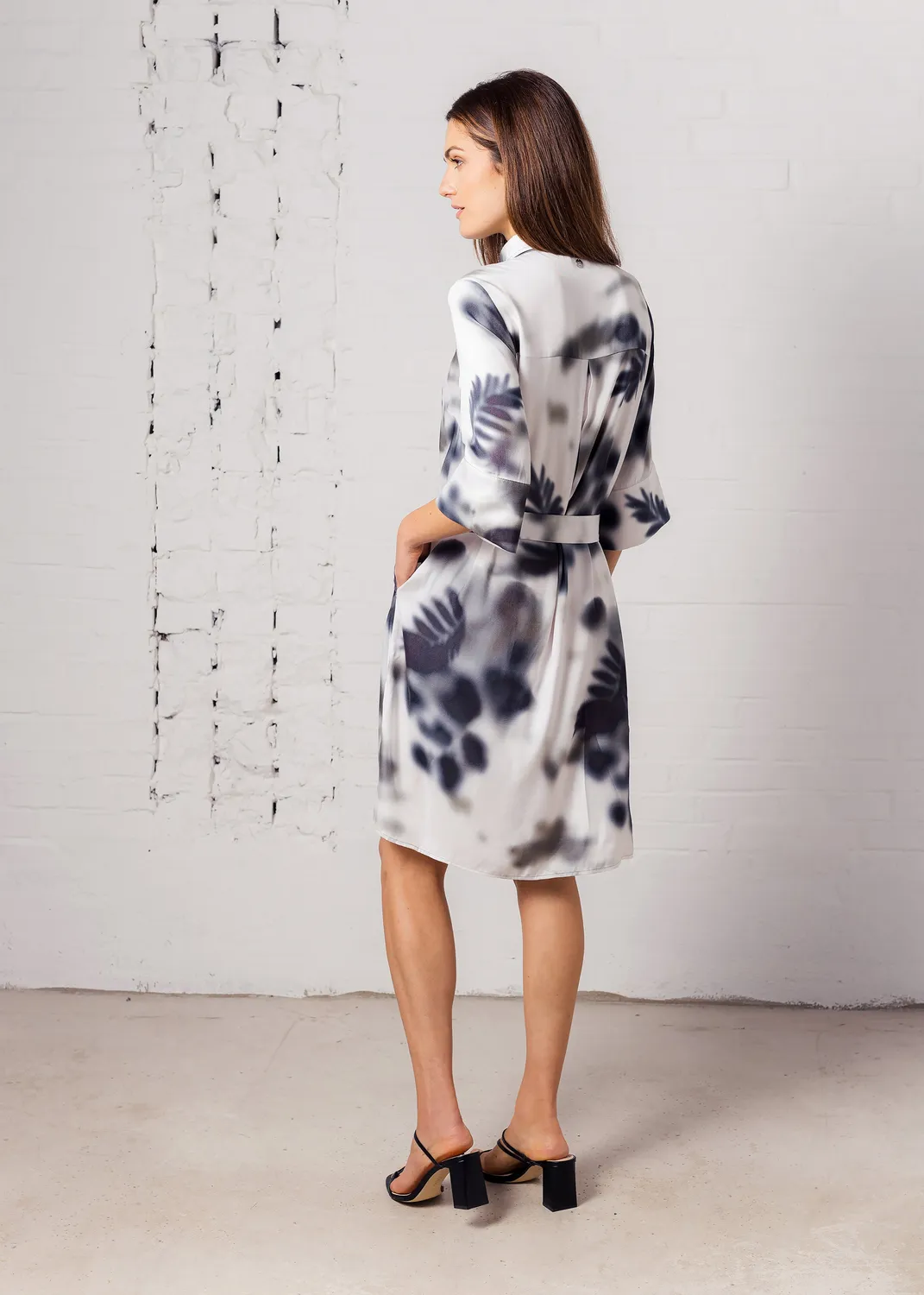Senatex Printkleid EcoVero Kleid Jungle Heart fließend