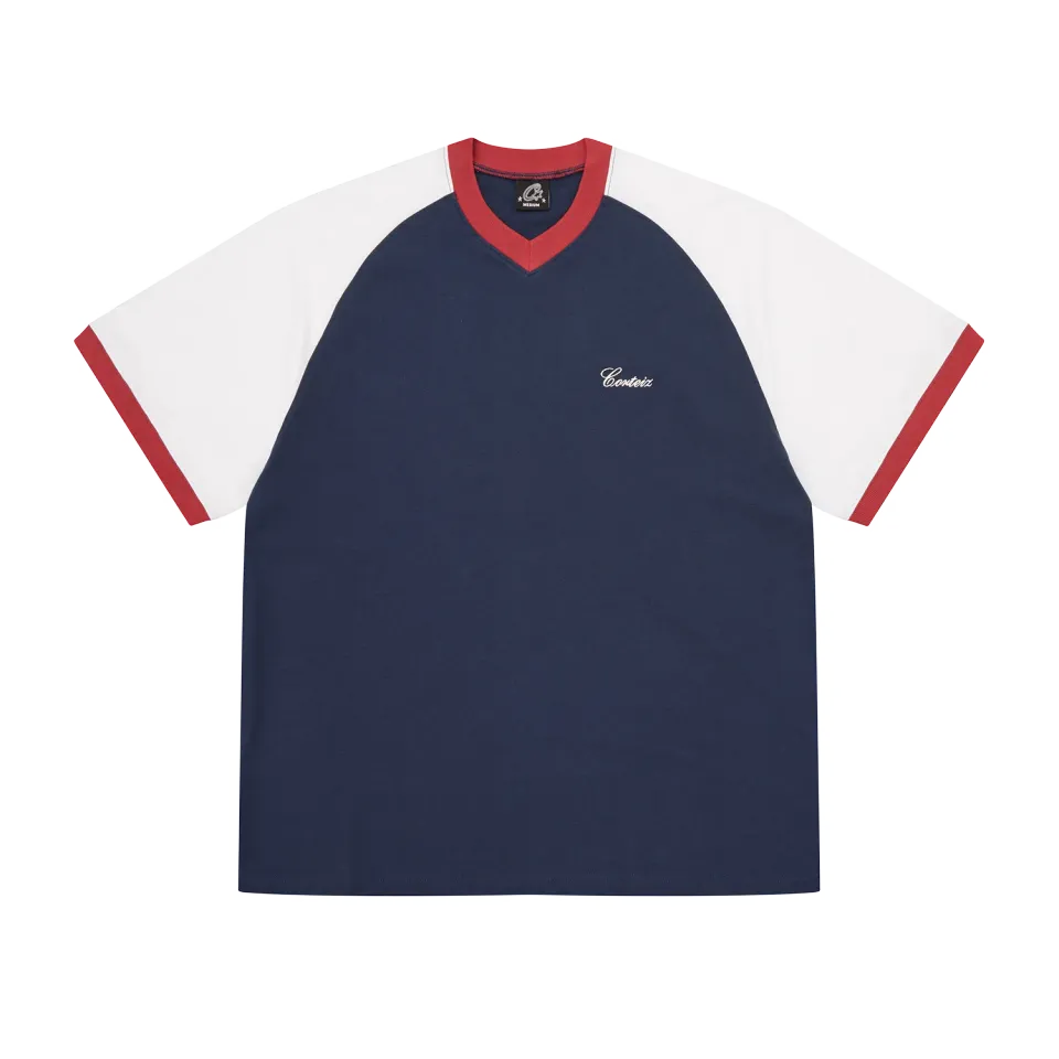 Corteiz Americana Raglan Top Navy 250 GSM