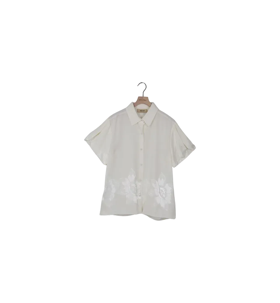Mos Mosh MMTazhi Floralis Shirt Weiß M blumig