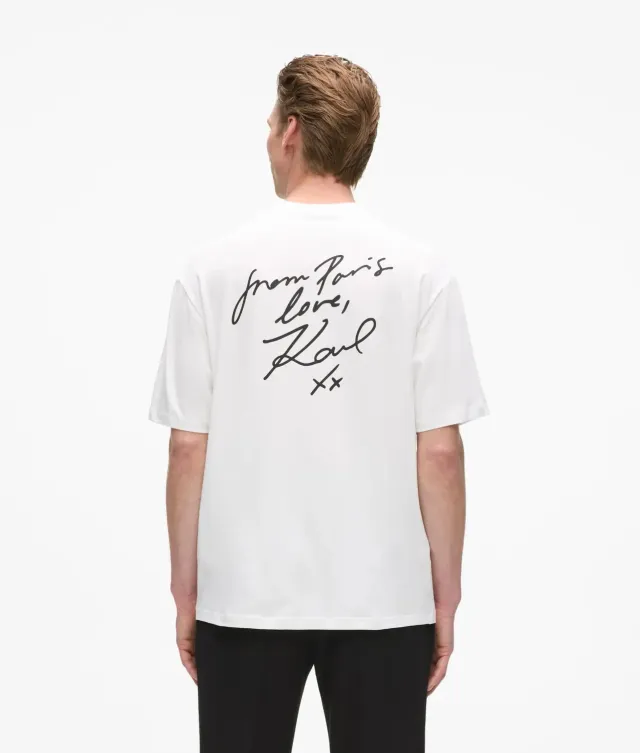 Karl Lagerfeld From Paris with Love T-Shirt Herren Print