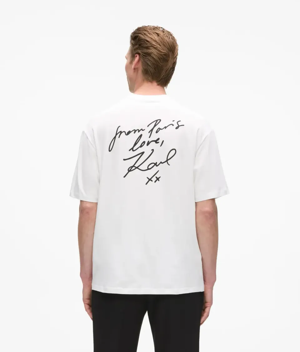 Karl Lagerfeld From Paris with Love T-Shirt Herren Print