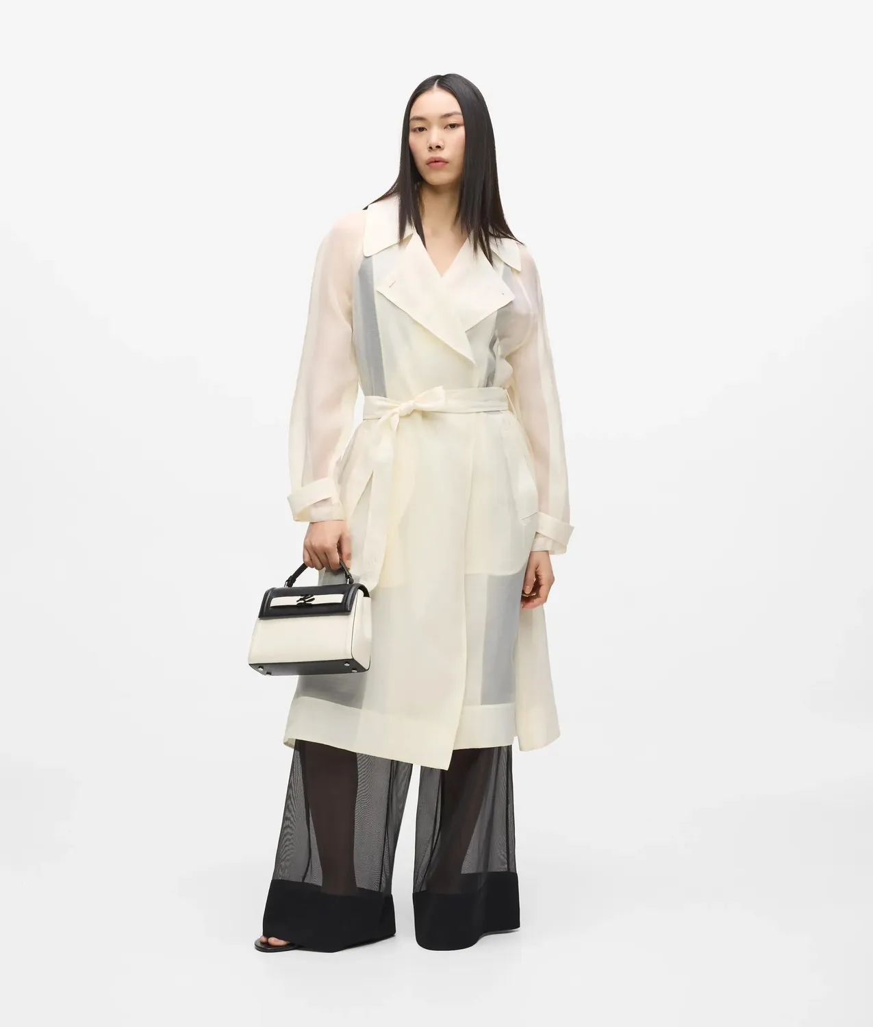 Karl Lagerfeld Organza Trenchcoat Gürtel