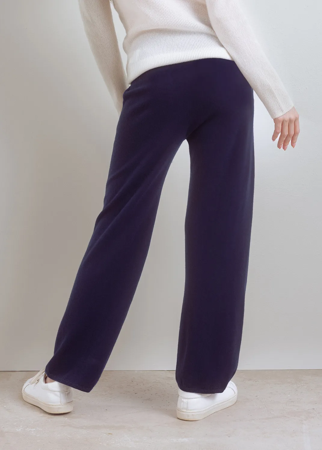 Senatex Merino Strickhose Navy extrafein