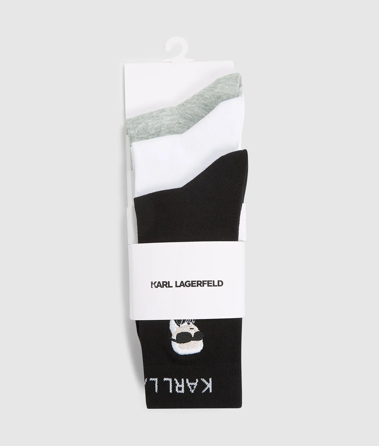 Karl Lagerfeld Ikon Socken 3er-Pack Logo mittellang