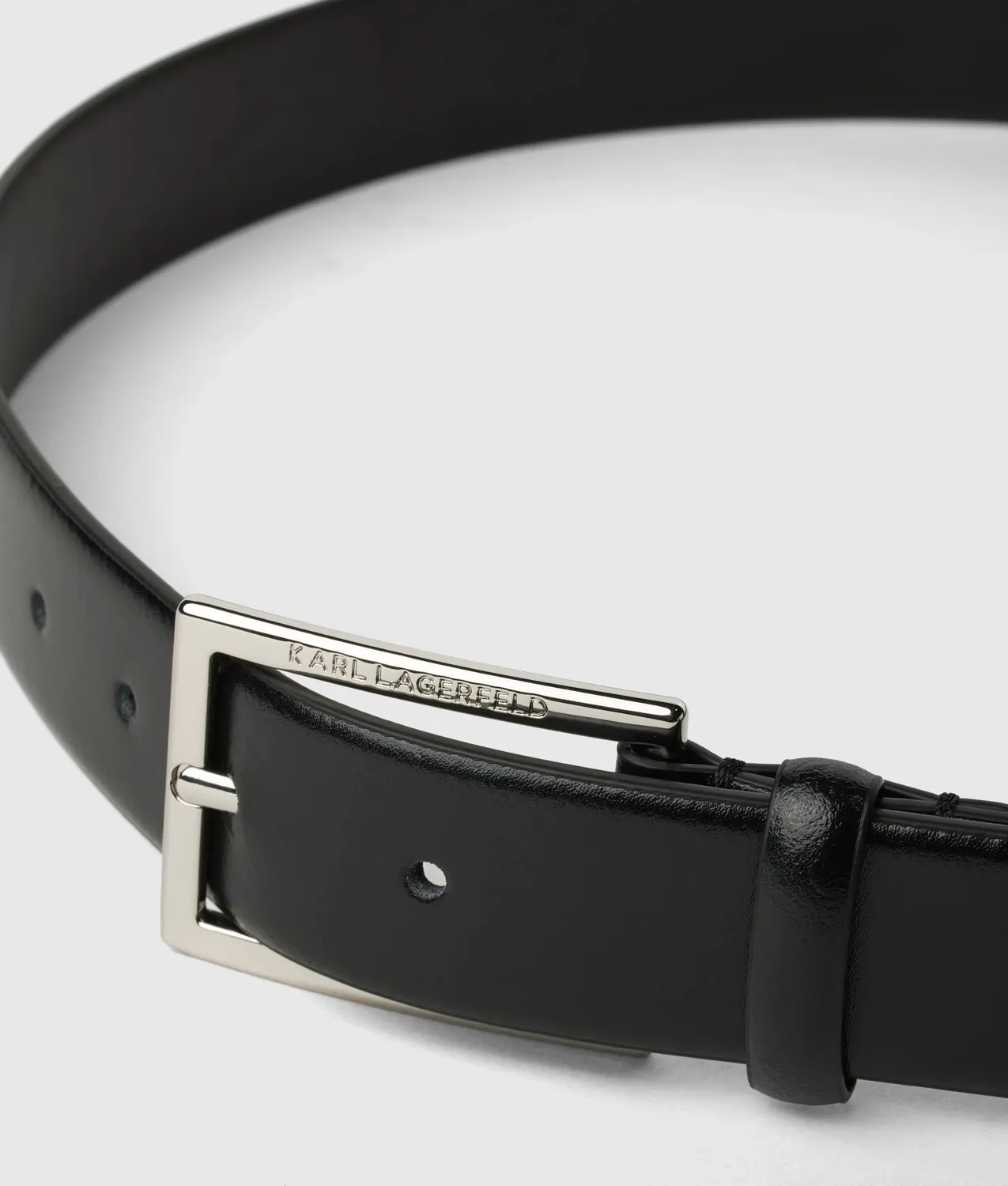 Karl Lagerfeld Classic Ledergürtel Damen graviert