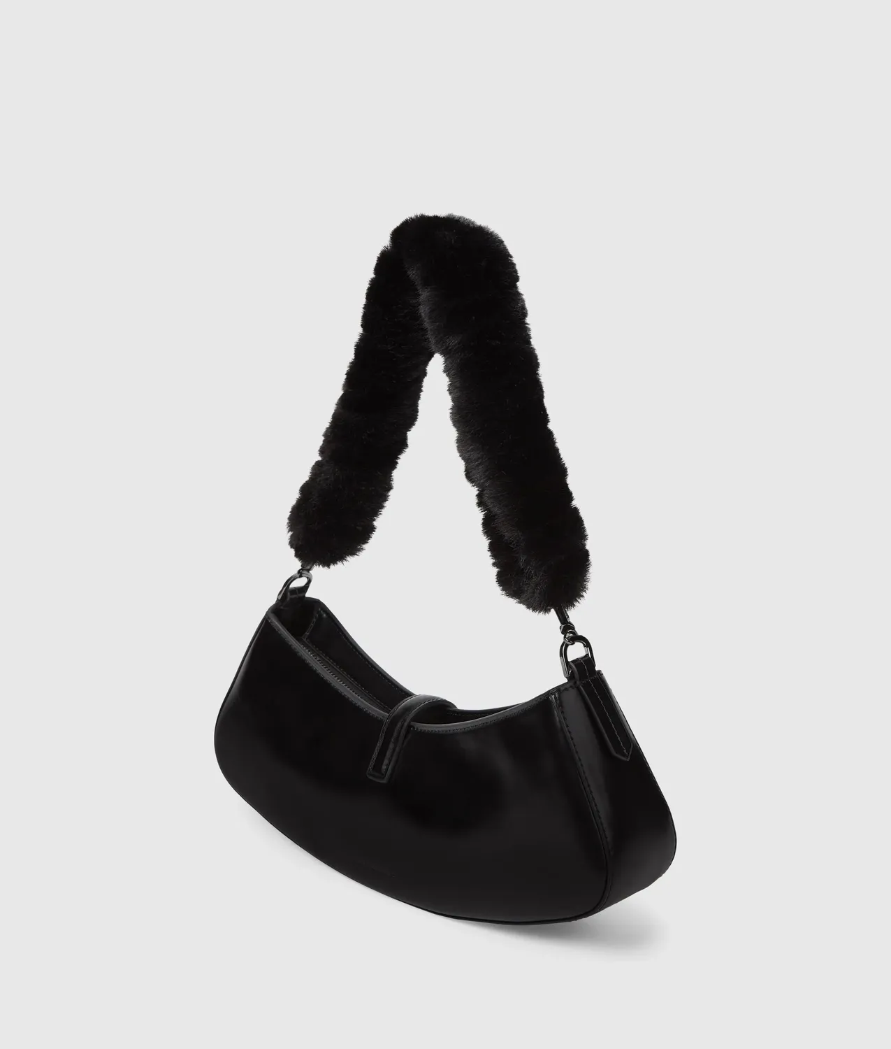 Karl Lagerfeld K/Autograph Drop Small Umhängetasche schwarz Lack