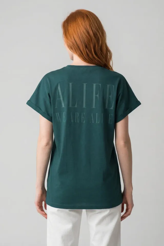 Alife & Kickin MagdalenaAK P Shirt Damen grün Print