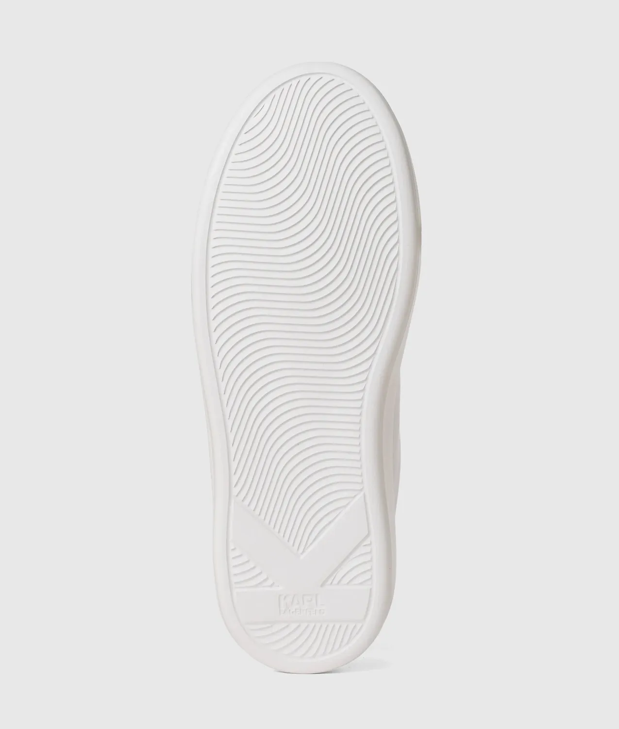 Karl Lagerfeld Kapri Sneaker Leder Weiß Perlen