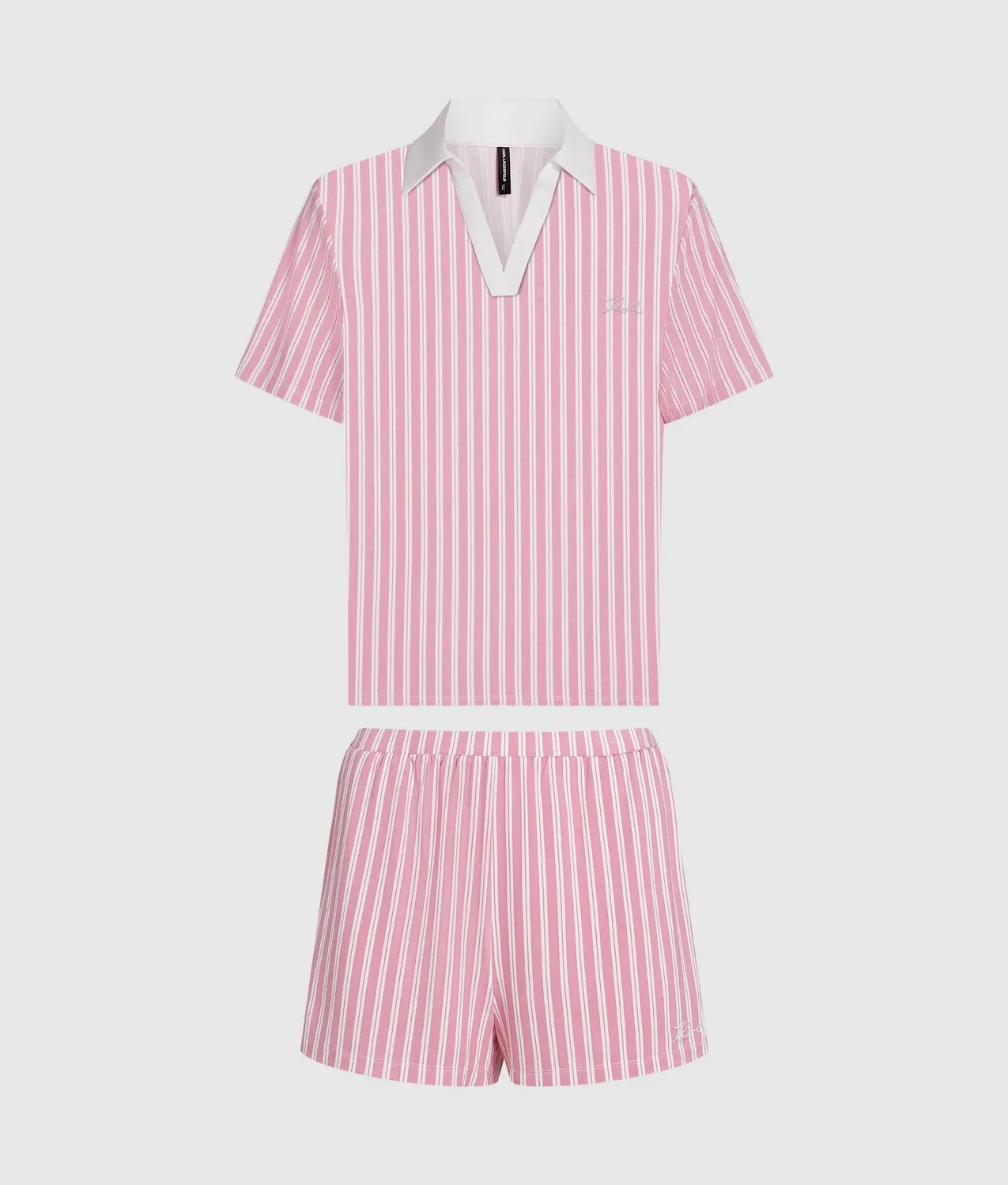 Karl Lagerfeld Signature Pyjama Set Streifen