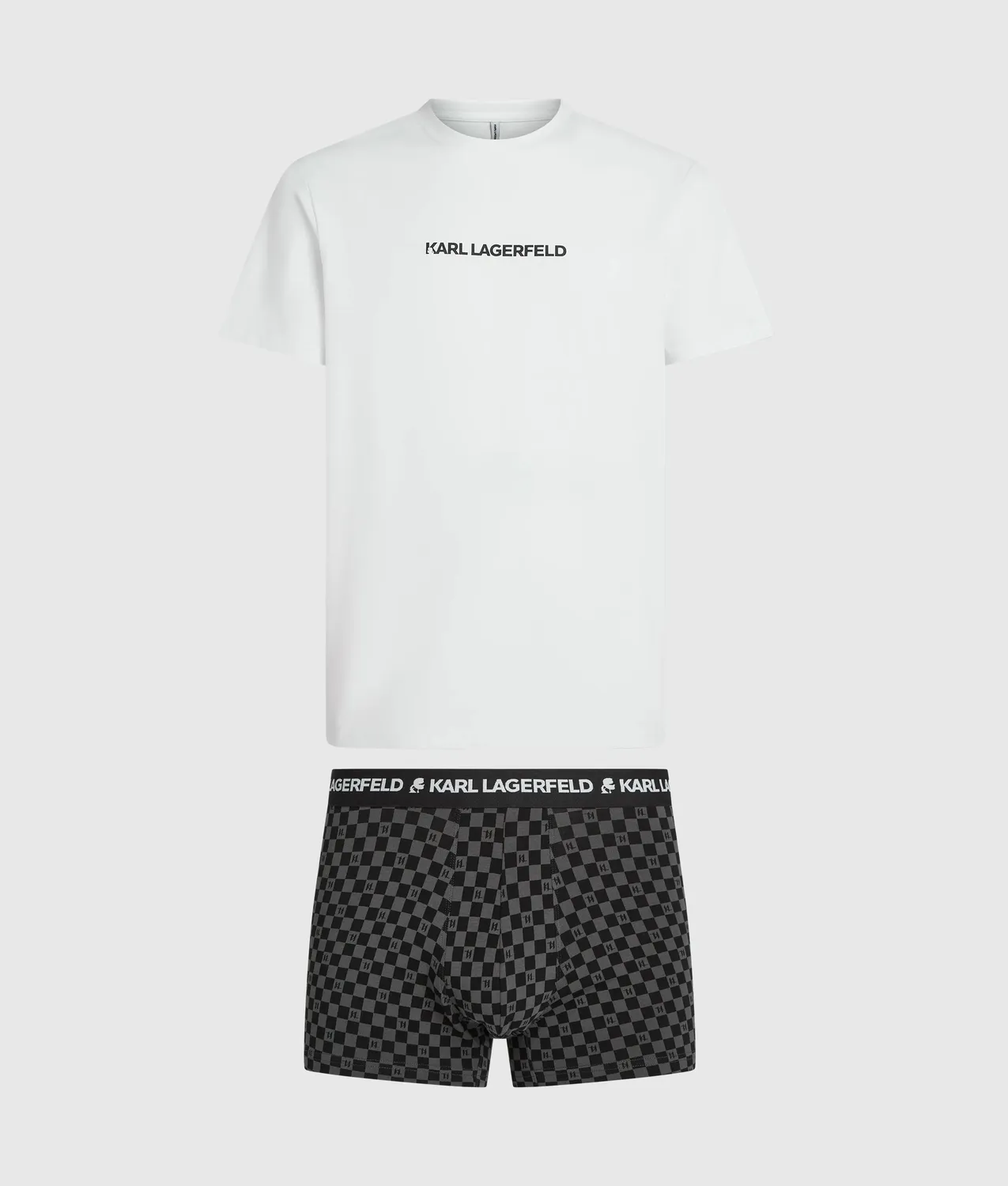 Karl Lagerfeld Logo Pyjama Set T-Shirt + Shorts Geschenkbox