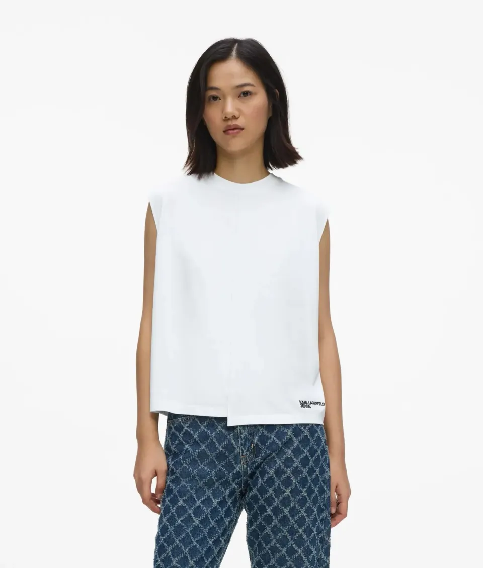 Karl Lagerfeld Jeans Tank Top Naht Damen Baumwolle