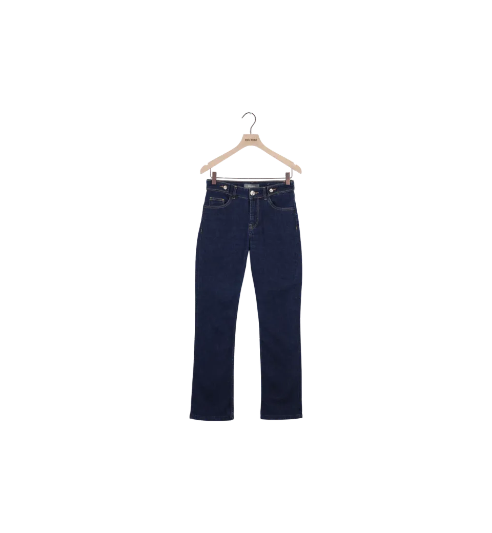 Mos Mosh Ashley Twist Nola Jeans 25 Dark Blue Flare