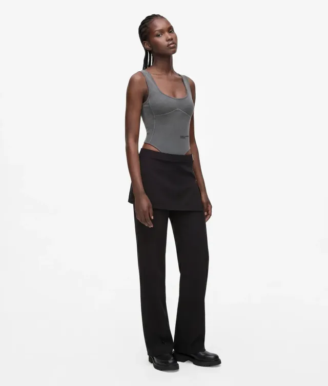 Karl Lagerfeld KL Jeans Skirt Pants Hosenrock Denim Y2K