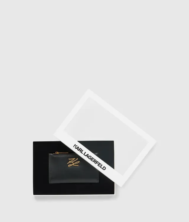 Karl Lagerfeld K/Autograph Medium Bifold Geldbörse Leder