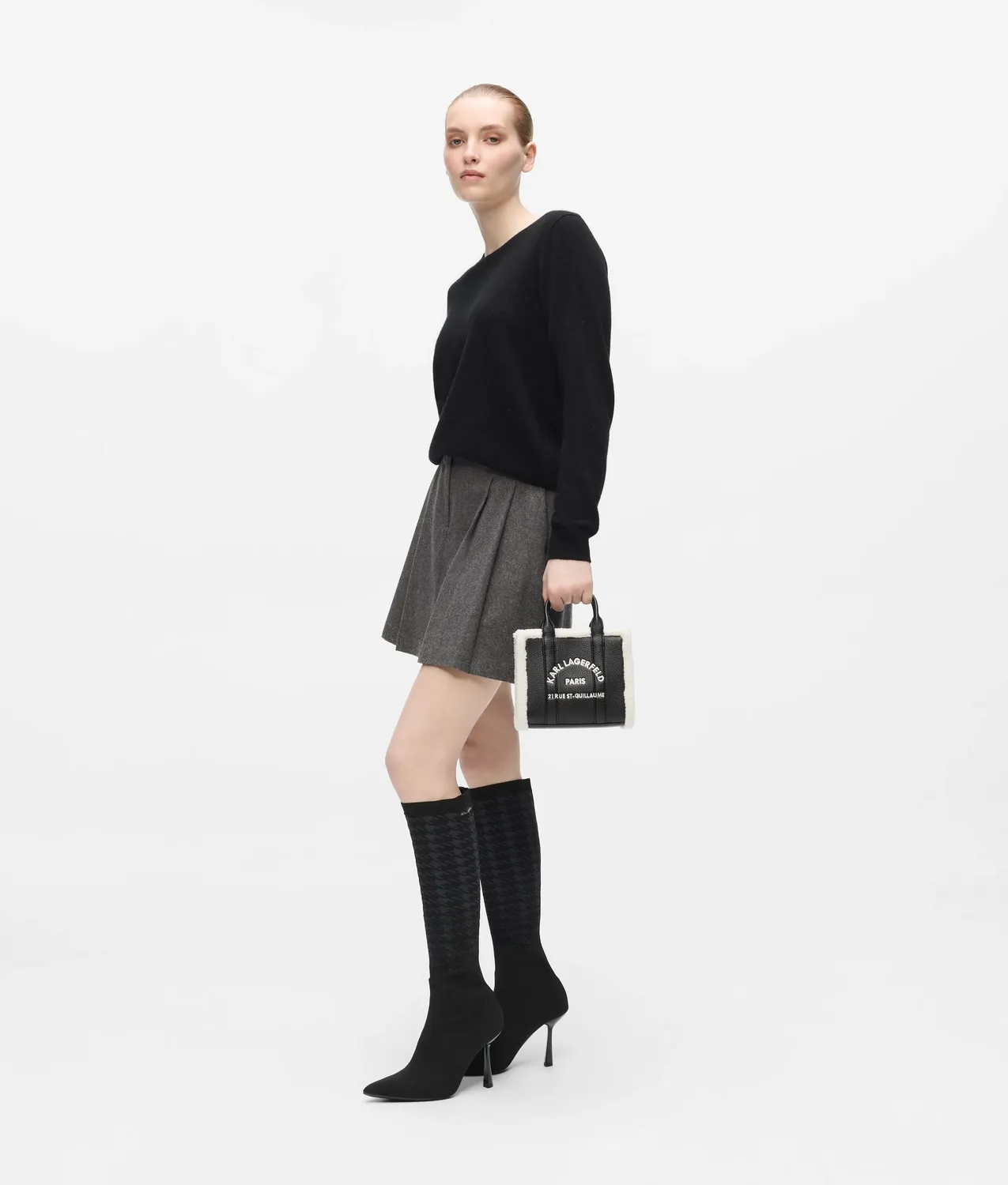 Karl Lagerfeld Rue St-Guillaume Mini Tote Tasche Teddy One Size