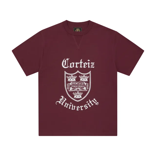 Corteiz Uni Heavyweight T-Shirt Burgundy 310 GSM