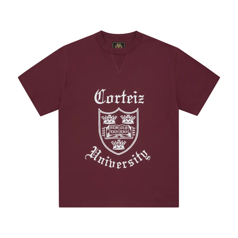 Corteiz Uni Heavyweight T-Shirt Burgundy 310 GSM
