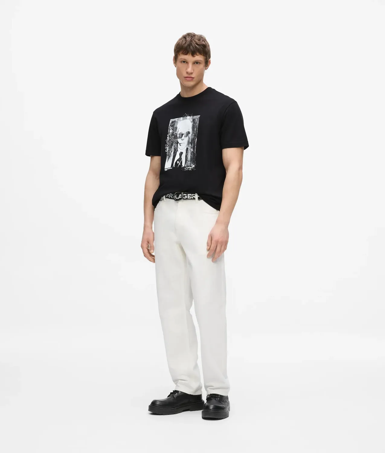 Karl Lagerfeld Jeans Karl Portrait T-Shirt Bio-Baumwolle