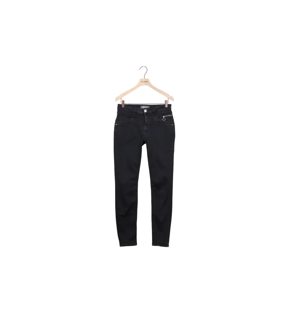 Mos Mosh ReLoved MMNaomi Hybrid Zip Jeans Schwarz 27 Regular