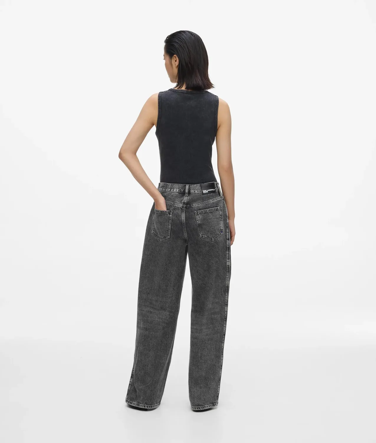 Karl Lagerfeld KL Jeans Damen Wide Low-Rise