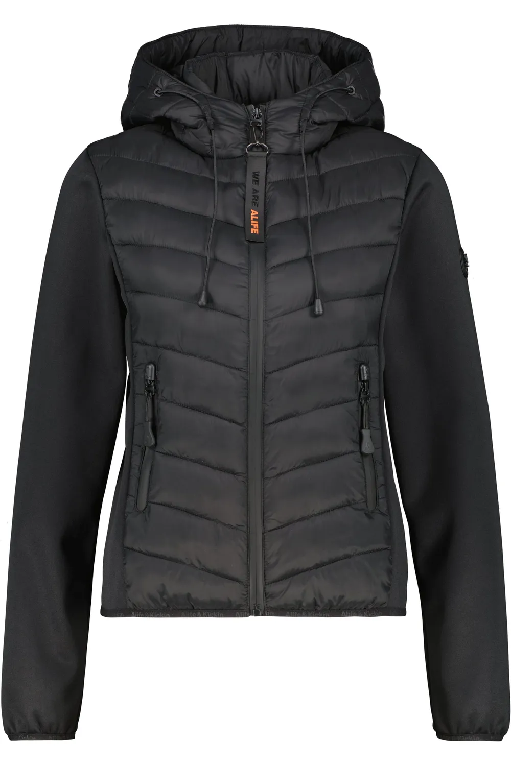 Alife & Kickin ZeliaAK A Hybridjacke schwarz kurz leicht