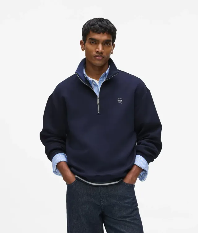 Karl Lagerfeld Ikon Half Zip Sweatshirt Reissverschluss