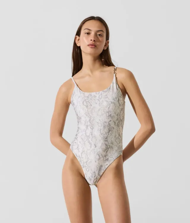 Karl Lagerfeld Cheeky Badeanzug High-Leg