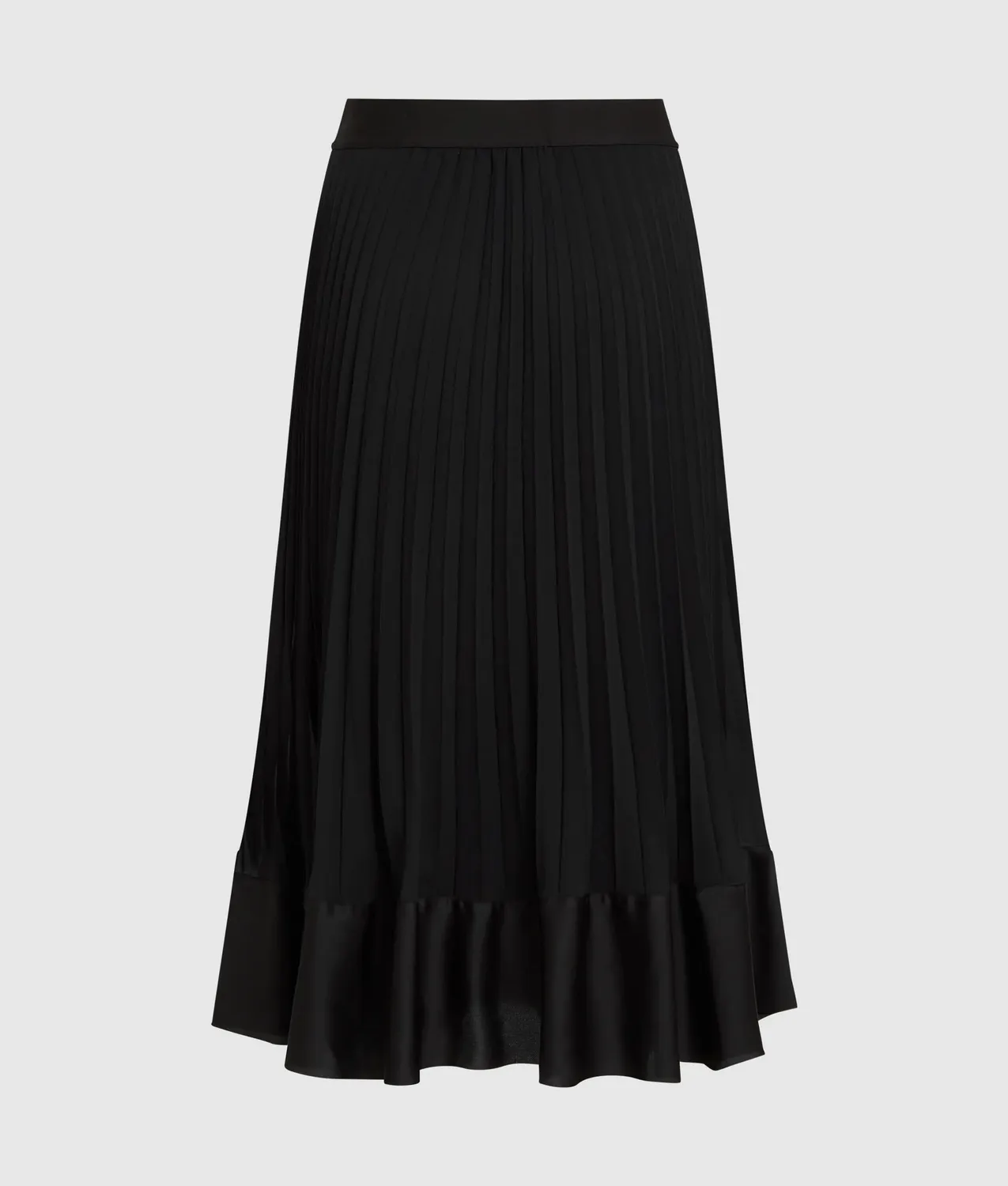 Karl Lagerfeld Satin Plisseerock mit Gummibund