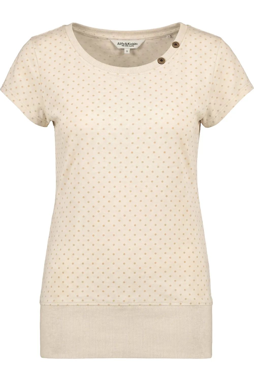 Alife & Kickin BirteAK P T-Shirt Beige Damen