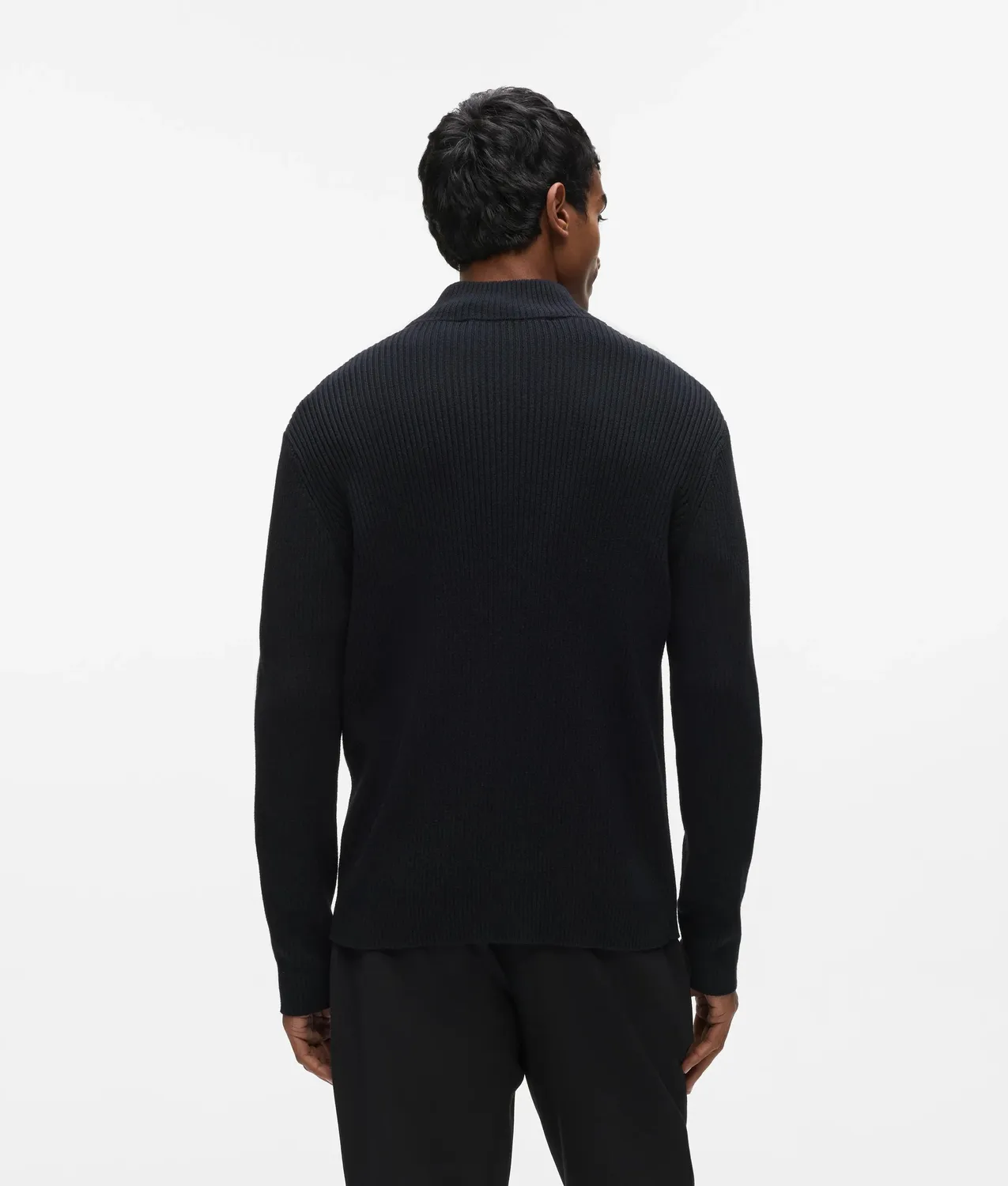 Karl Lagerfeld Strick-Cardigan Herren Wolle Zip
