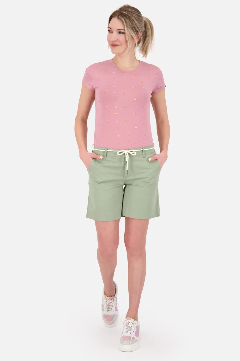 Alife & Kickin JulesAK A Shorts Grün Bio-Baumwolle