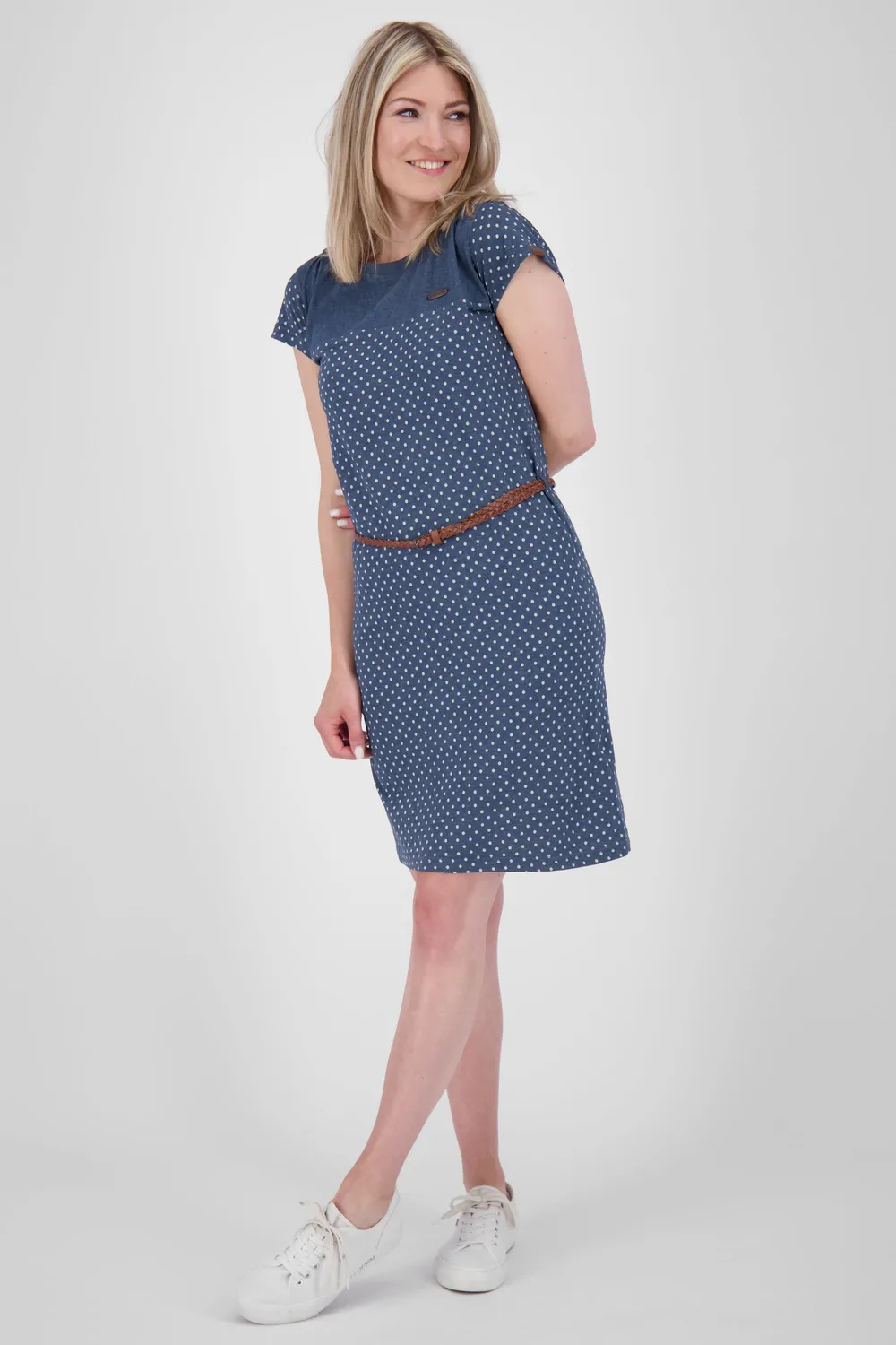 Alife & Kickin LeoniceAK B Kleid Dunkelblau Allover-Print