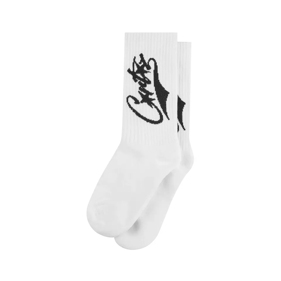 Corteiz Baseball Socken Weiß Lang