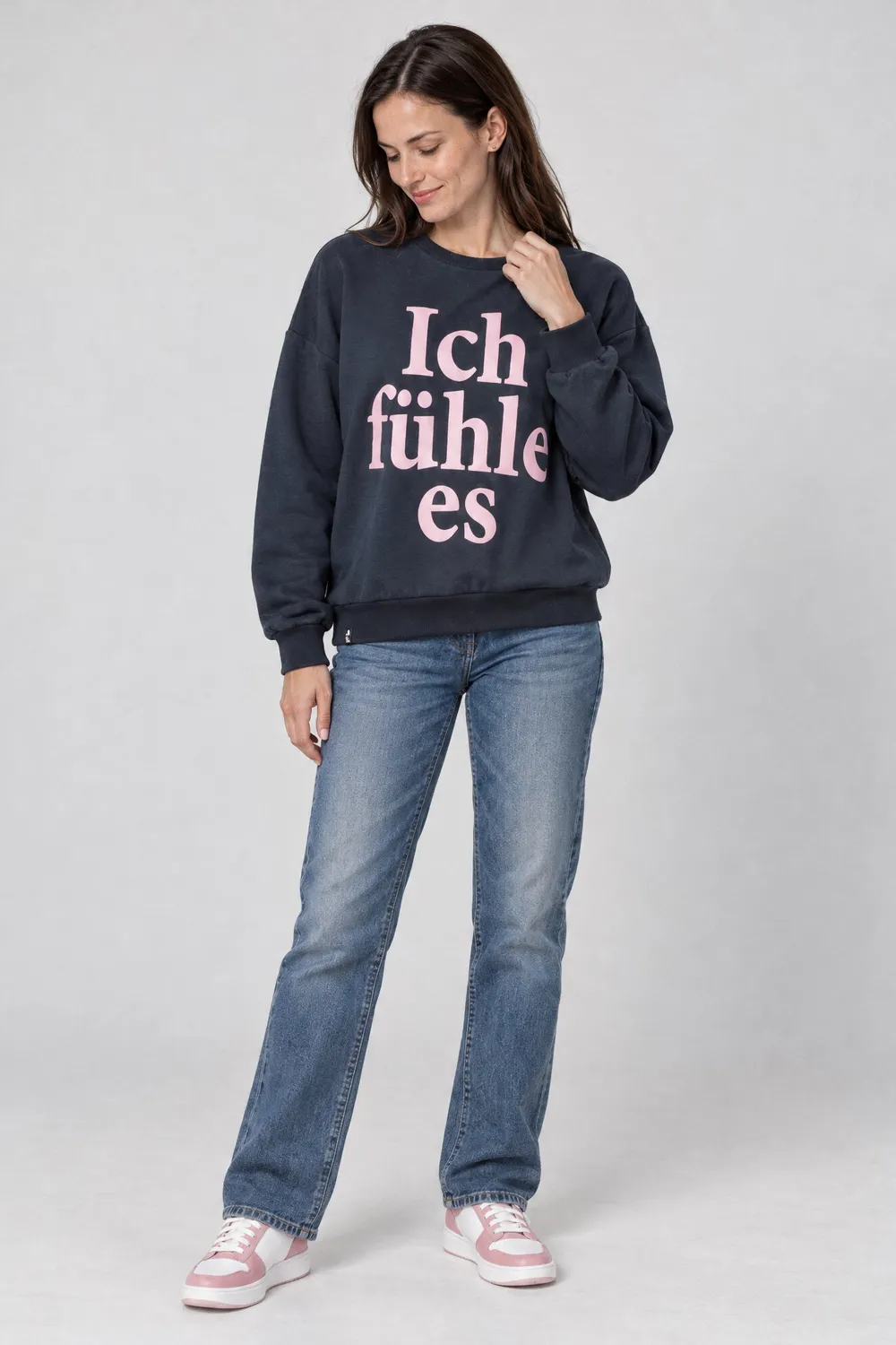 Alife & Kickin ElsaAK P Sweatshirt Pink Dunkelblau Damen