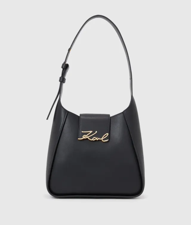 Karl Lagerfeld K/Signature Hobo Bag Ledertasche glatt