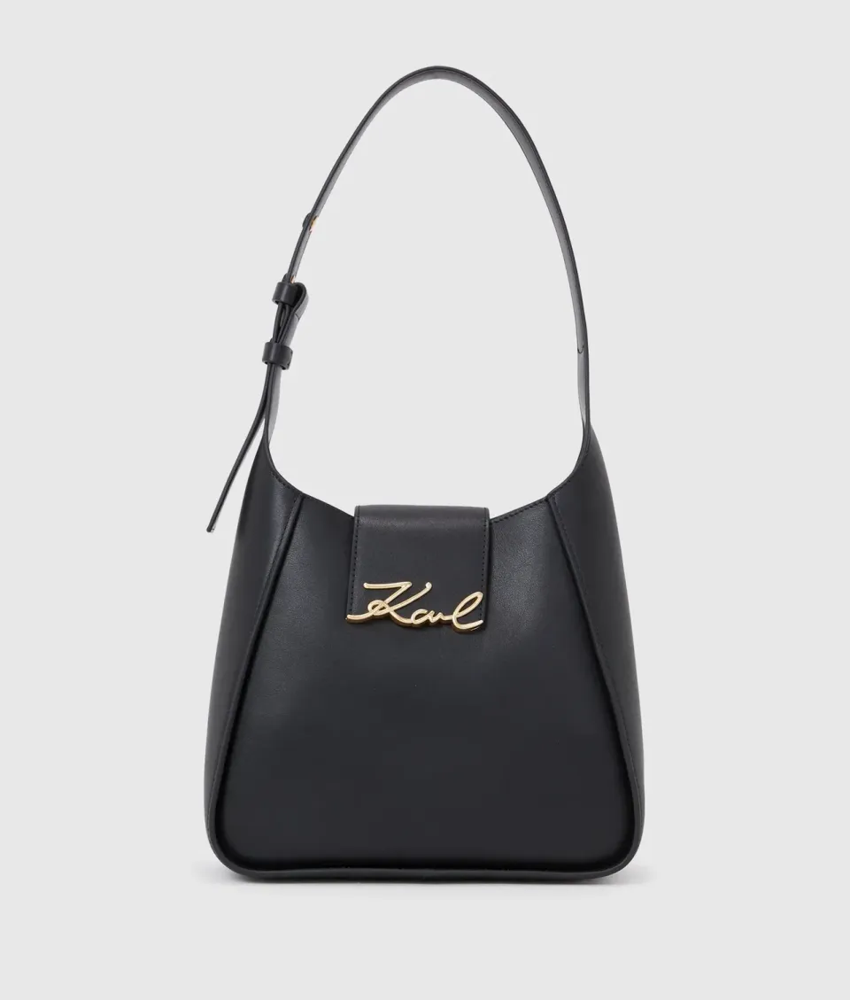 Karl Lagerfeld K/Signature Hobo Bag Ledertasche glatt