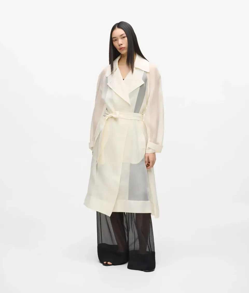 Karl Lagerfeld Organza Trenchcoat Gürtel