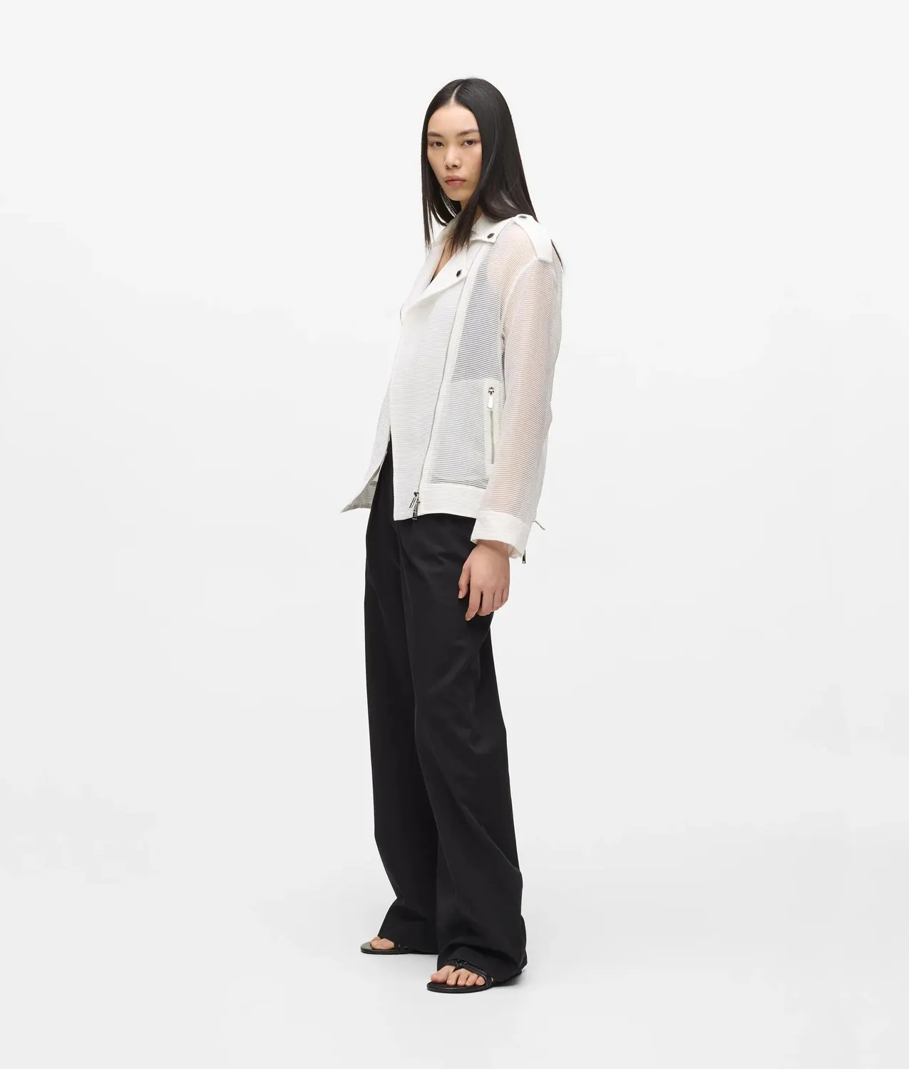 Karl Lagerfeld Organza Bikerjacke Transparent Größe 0-10