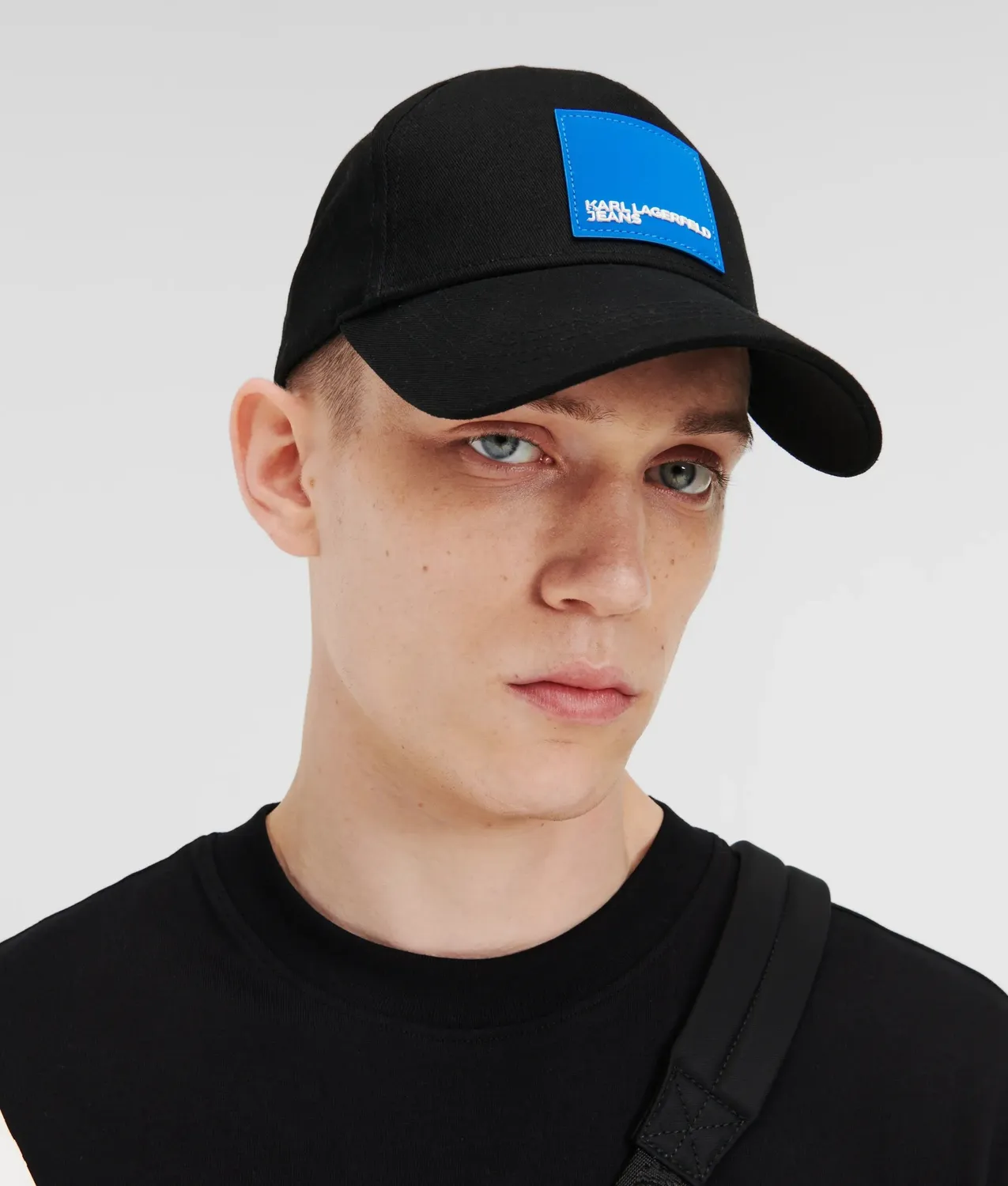 Karl Lagerfeld Jeans Logo Patch Cap Basecap Schwarz
