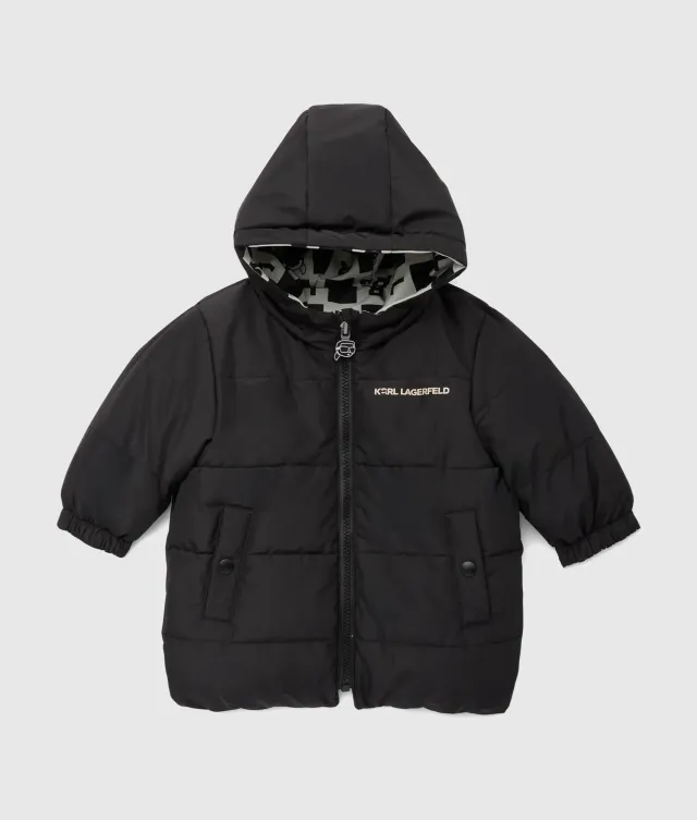 Karl Lagerfeld Puffer Wendejacke Jungen 4Y gemustert