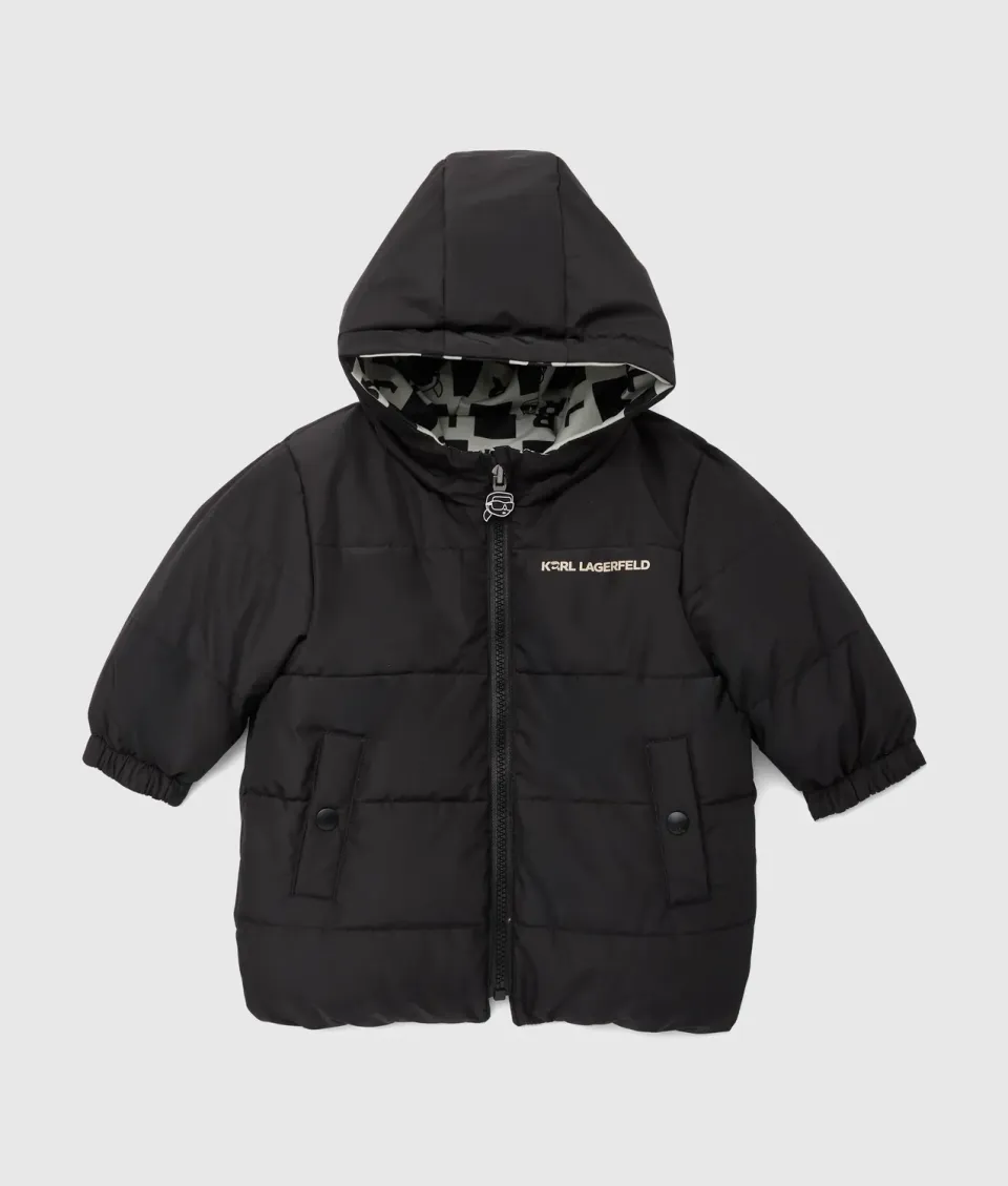 Karl Lagerfeld Puffer Wendejacke Jungen 4Y gemustert