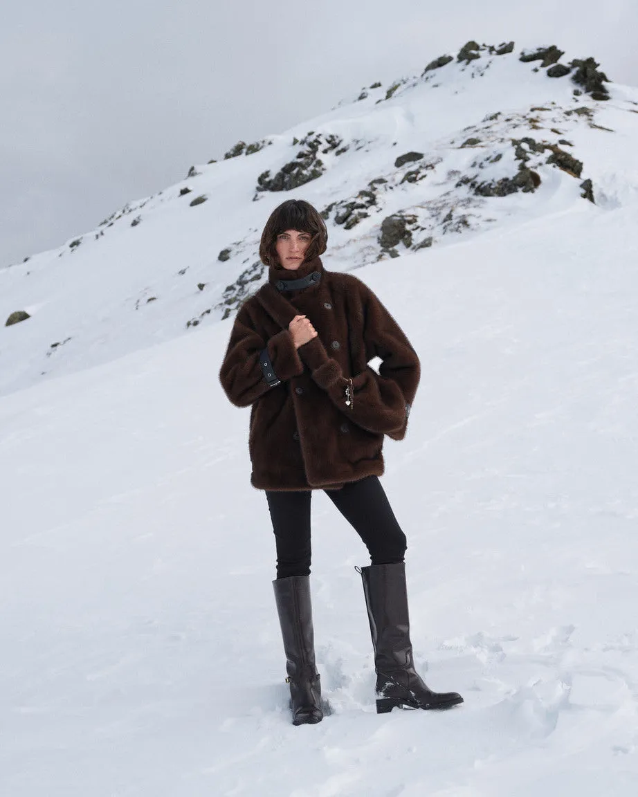 Mos Mosh MMNanette Faux Fur Jacke Delicioso Relaxed