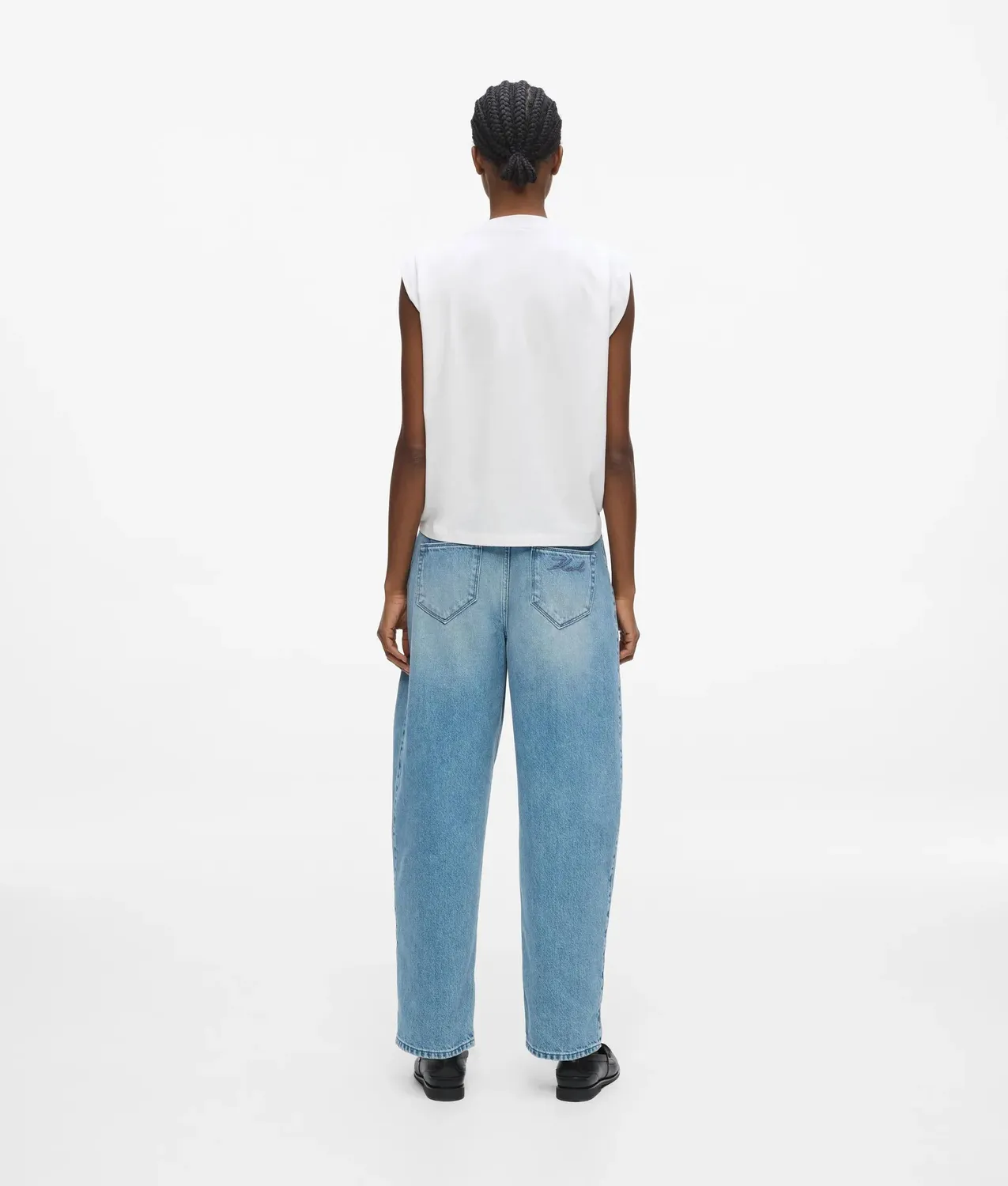 Karl Lagerfeld Barrel-Leg Jeans mid-rise Gr. 24-30 Denim